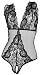 Aoymay Women's Sexy Lace Lingerie for Sex Sleepwear Babydoll Sheer Dress Plus Size Black Small