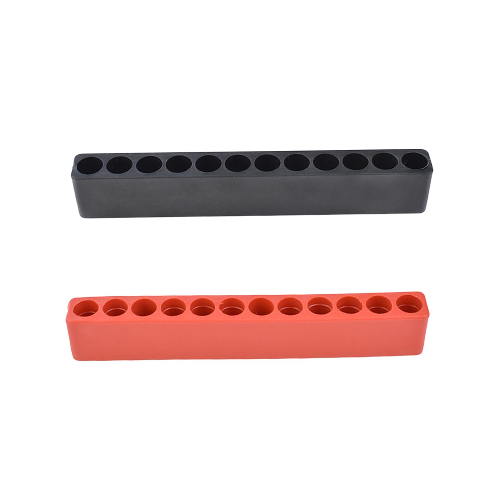 Sturdy ABS Bit Organizers Case Holds 12 Pieces of 6.35Mm Hexagonal Shank Driver Bits Technician Tool Storage Box Technician Tool Storage Box