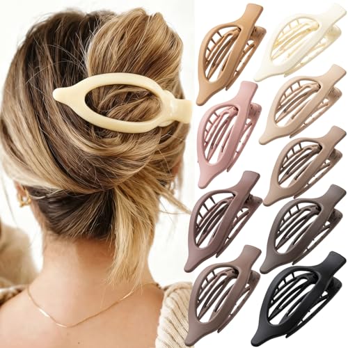 Pinces à cheveux plates en lot de 9 : barrettes mates de 11,9 cm pour sublimer vos coiffures