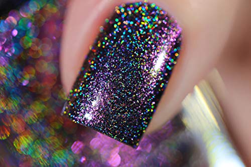 Image of ILNP Hide Away - Pink to Green Color Kissed Ultra Holographic Nail Polish