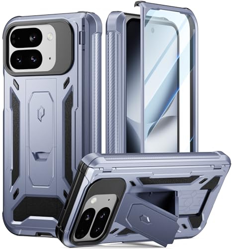 POETIC Spartan�P�[�X Google Pixel 10 Pro Fold�p [�q���W�ی�] [�L�b�N�X�^���h] [�~���O���[�h�ی�] �t���{�f�B�ϏՌ��ی���J�o�[ �����X�N���[���v���e�N�^�[�t�� ���^���b�N�X�J�C�u���[