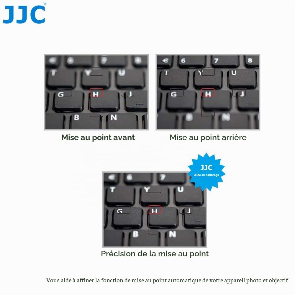 JJC Objectif Focus Étalonnage Tool avec Carte de Balance des Couleurs pour Canon Nikon Sony Pentax Olympus etc. Appareils Photo Professionnels