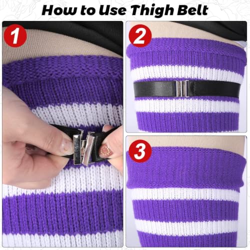 Image of LOUSGUTA Plus Size Thigh High Socks for Thick Thighs- Extra Long Womens Cable Knitted Over Knee High Leg Warmer