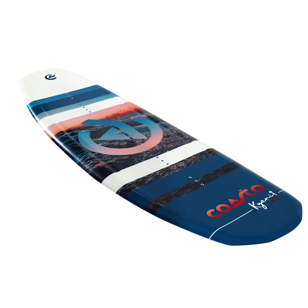 Coasto Wakeboard Kyanit 140 PB-CWKBKYANIT Planche Légère Confortable Pratique pour Tous Les Riders Tout Niveau Chausses Comprises Charge Max 90 kg 140 cm