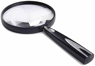 Lupa Handheld Grande Lente Óptica Transparente Lupa, Lupa Jogo Clássico Para Processo de Leitura, Explorando Hobby de Costura Inspeção Lupa