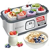 Ultimate Probiotic Yogurt Maker with Adjustable Temperature & Time Control - Make Trillions of Live...