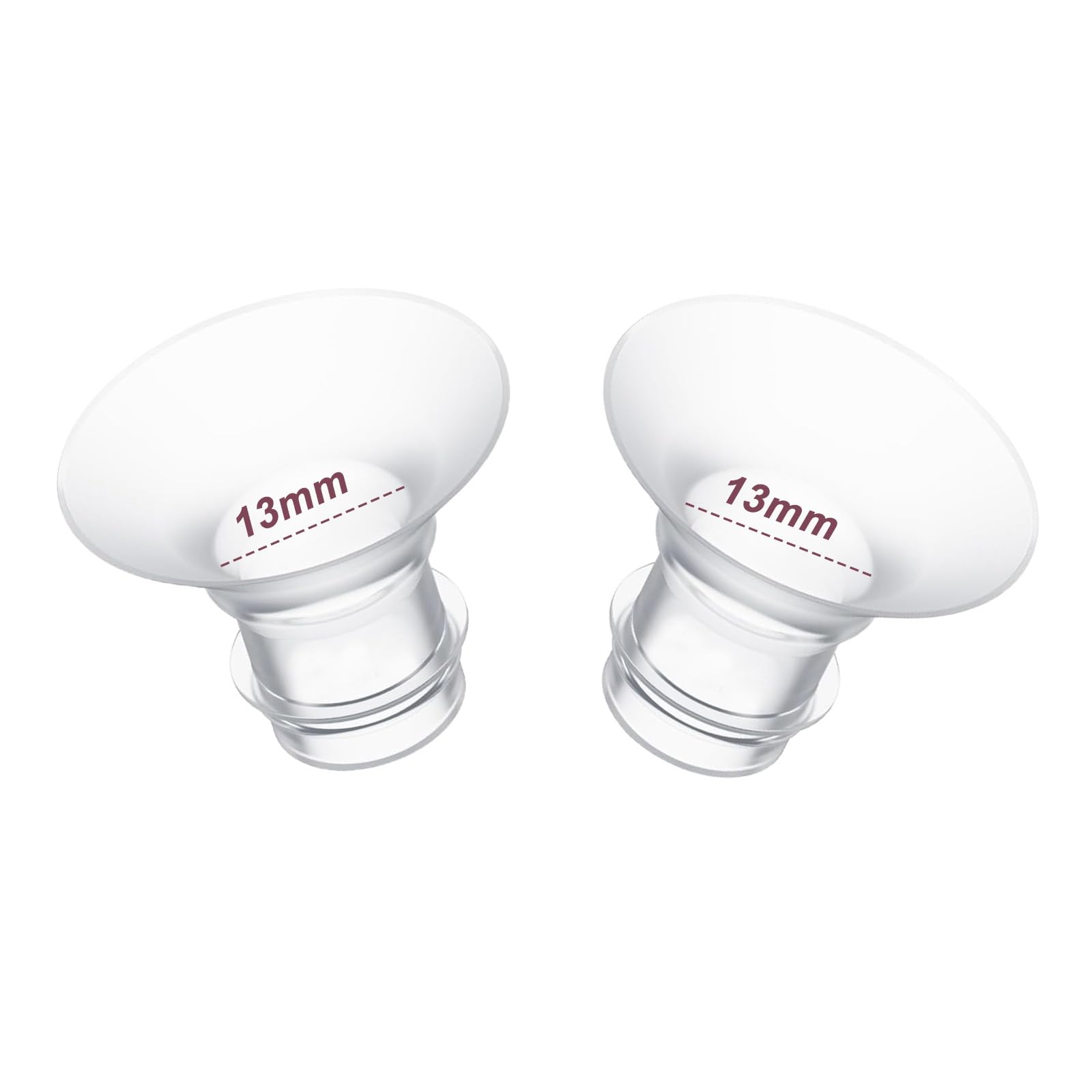 2pcs Flange Inserts 13mm for 9mm-11mm Nipple Size,Fits for Momcozy S12 Pro/S9 Pro/M5,S9/S12/S19/S21/S23,Elvie,Willow,lansinoh,Medela,Spectra,TSRETE,