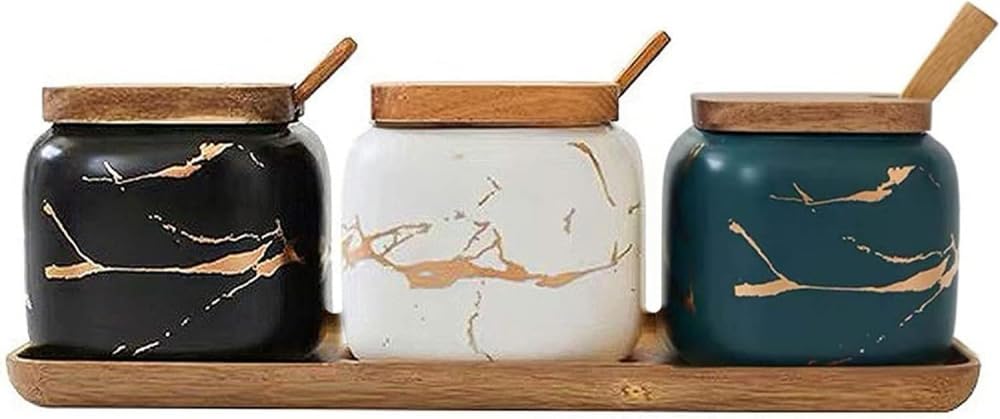 VHJdtE Seasoning jars, Salt MSG Pepper Spices Jar