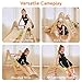 ZippyZebra Pikler Triangle Climbing Set with Cushion, 7 in 1 Foldable Wooden Climbing Toys for Toddlers 1-3, Montessori Indoor Playground Toddler Jungle Gym with Ramp & Arch, Rainbow