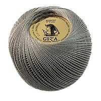 OVILLO GIZA Perlé Cotone N°8 - 50g, 100% Cotone Mercerizzato, Colore Granate (1018) - 2