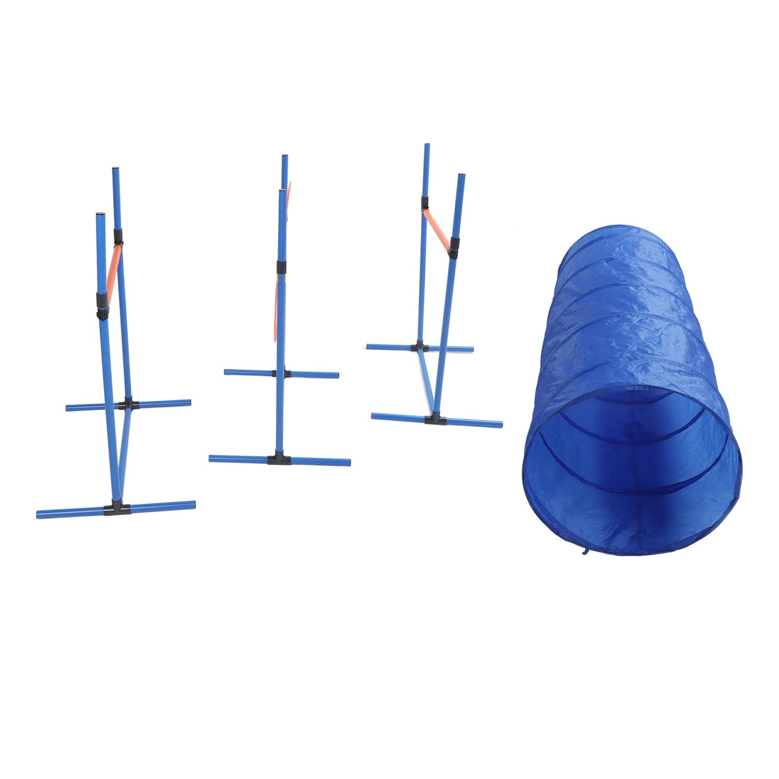 Kit de Entrenamiento de Agilidad para Perros con túnel, aro de Salto, Postes, Equipo de obstáculos para Todos los Niveles de Habilidad, Duradero para Uso en Patio Trasero