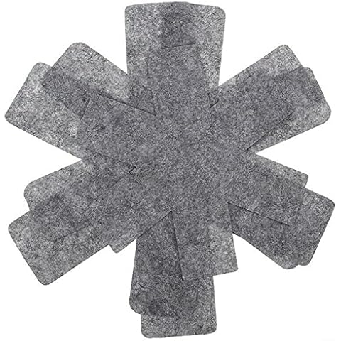 12PCS Pots and Pans Protectors Felt Pan Separators Pads Pot Dividers Pads 3 Size Pot Dividers Pads Stacking Pan Protectors Cover