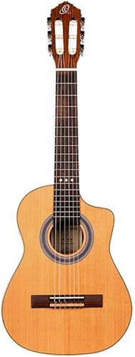 Miniatura 2 de Ortega Guitars Requinto Series - Guitarra acústica de 6 cuerdas, derecha (RQC25)