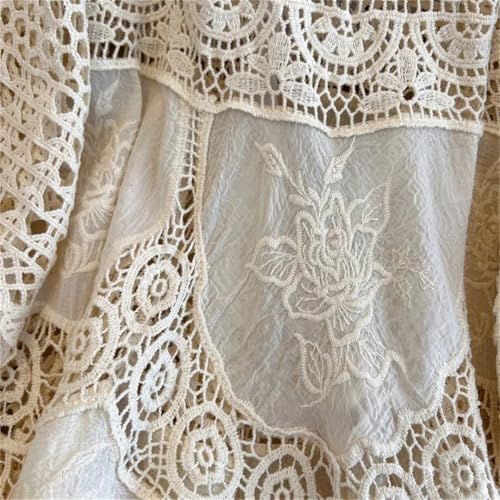 Women Knit Tops Vintage Hollow Out Knit Bohemian Sweater3