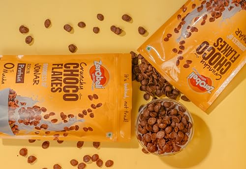 Image of Zerobeli No Maida Choco Flakes 460g | Delicious and Chocolaty Chocos Flakes | No Artificial Colors (Pack of 2)