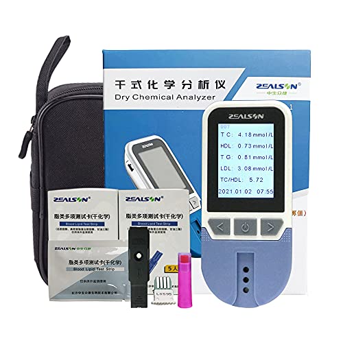 Hnxxyisite, Lipid Test Meter Kit Cholesterol Test Cholesterol Monitor HDL LDL Cholesterol Triglycerides Test Meter Kit