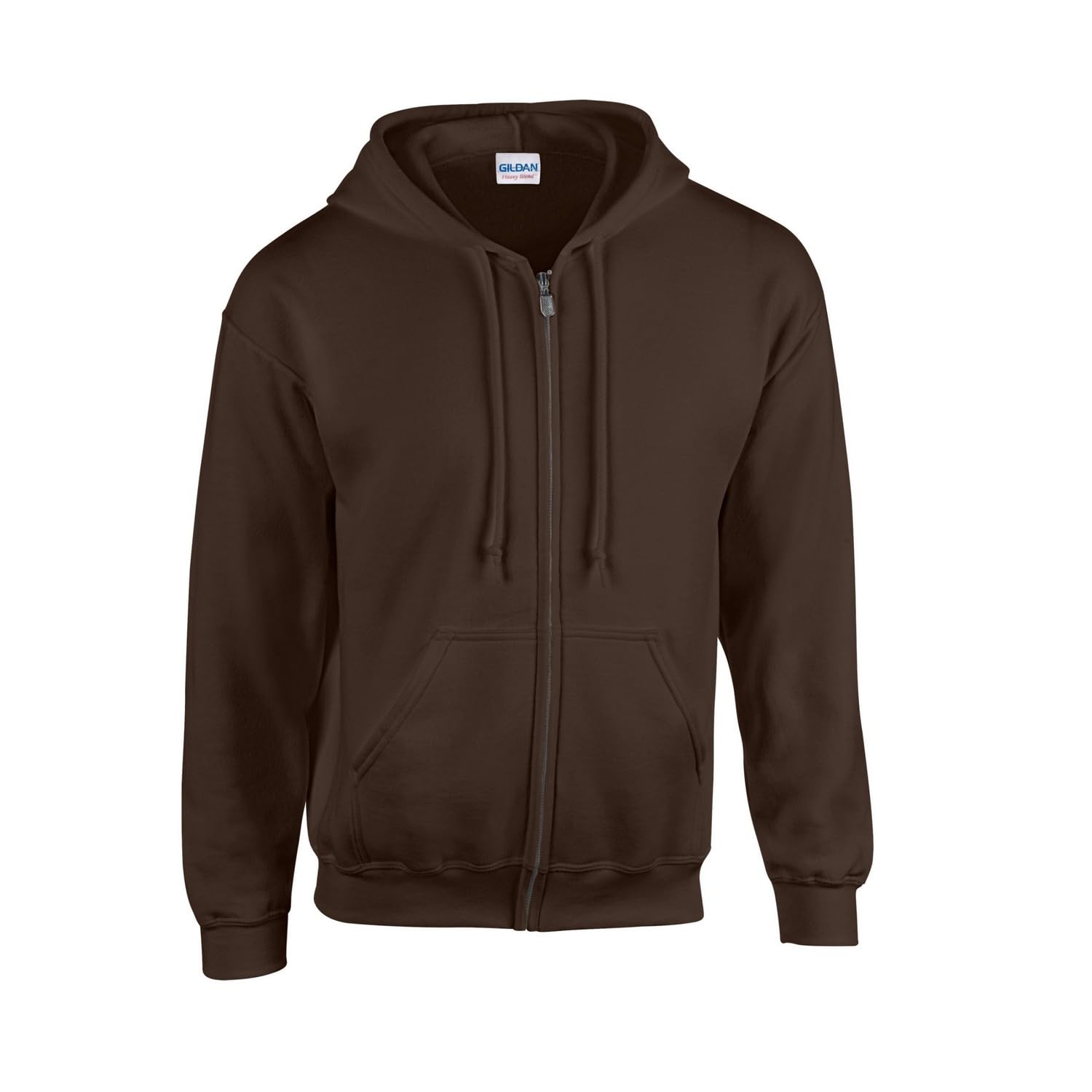 Gildan Heavy Blendâ Full Zip Hooded Sweatshirt Sweatshirt, Dark Chocolate, M Unisex Adult, Dark Chocolate, M