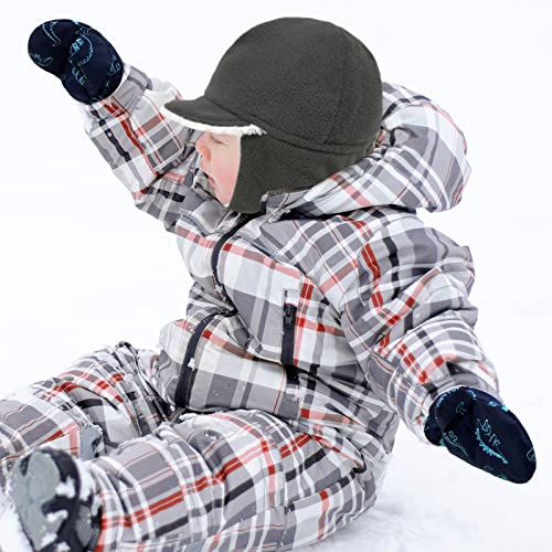 Sarfel 2 Pairs Toddler Gloves Waterproof Toddler Winter Mittens for Kids Snow Gloves Warm Baby Winter Mittens for Boys Girls4