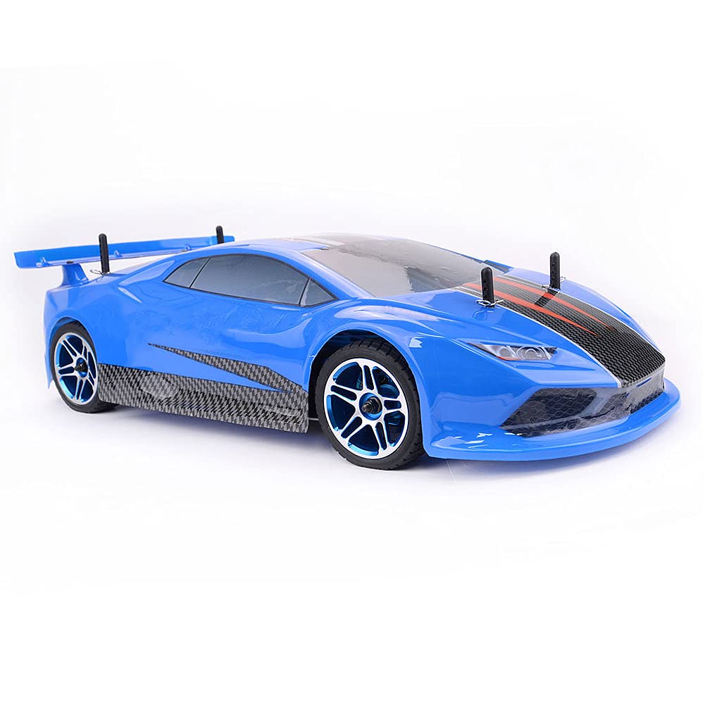 ZD Racing 1/10 Zestaw samochodowy RC z napędem na 4 koła W pełni zmontowane podwozie ze stopu aluminium Wysokowydajne gumowe opony dla entuzjastów hobbystów Dzieci Dorośli (Blue)