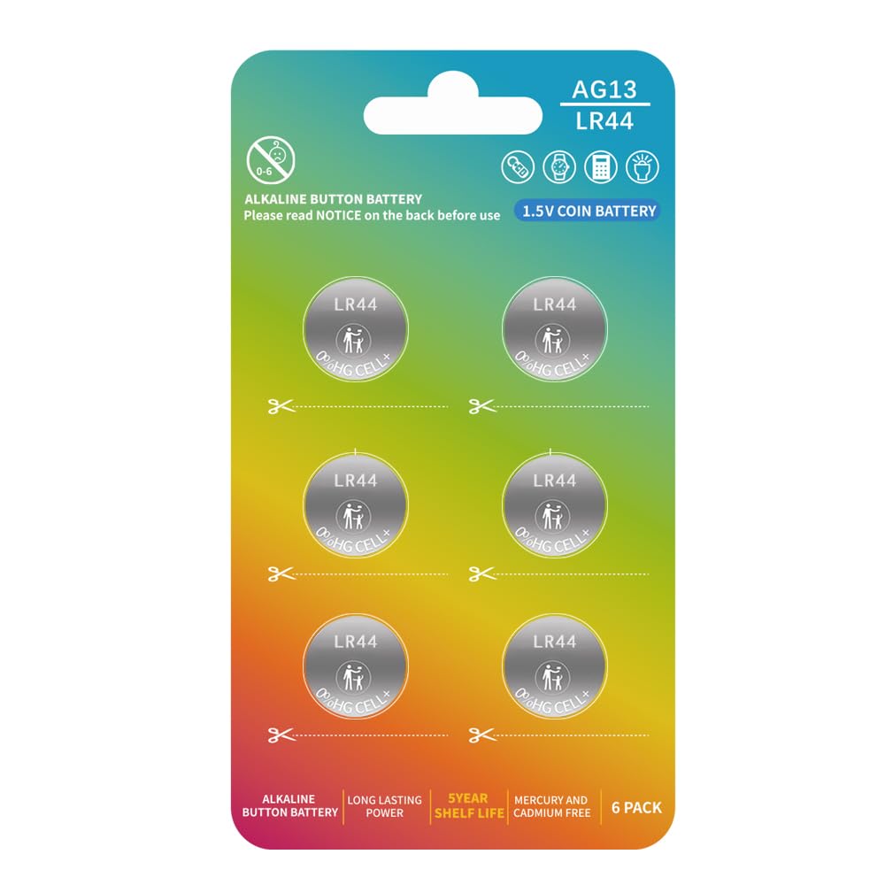 L1154f AG13 LR44 357 A76 L1154 SR44 G13 L1154c LR44h 1.5V Premium Alkaline Button Coin Ce…
