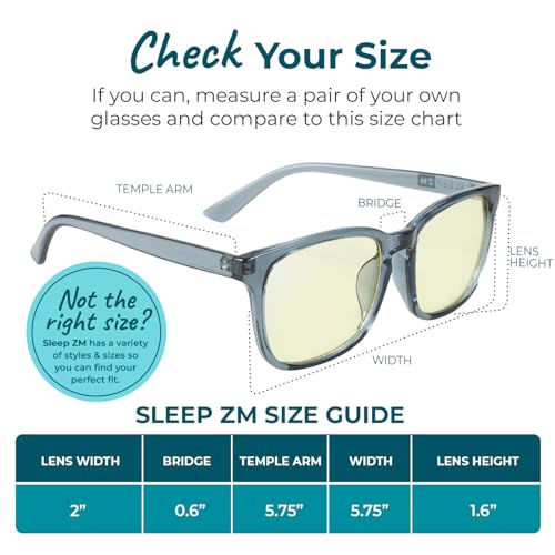 Image of Sleep ZM Blue Light Blocking & Light Sensitivity Glasses - 14 Lens Types for Comfort, Relaxation, Sleep & Relief