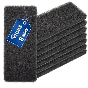 VIOKS Lot de 8 filtres en mousse de rechange pour sèche-linge Samsung DC62-00376A 225 x 100 mm