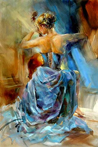 Oeuvre À Vendre Impressionnant Elle Danse dans La Beauté Espagnole Fille Dos Flamenco Carmen Fille Danseuse Impression Photo Affiche Impressions sur Toile Art Mural pour Salon Prêt Accrocher 24"x36" Cover
