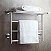 Badezimmer-Wandheizung 304 Edelstahl-Handtuchwärmer, An Der Wand Montierter Elektrischer Handtuchwärmer Mit Ablagefach, Verchromter Elektrisch Beheizter Handtuchhalter Für Badezimmer, Plugin
