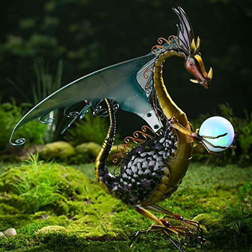 Figura Decorativa Dragón para Jardín 13.75x19x25.4 in miniatura 3