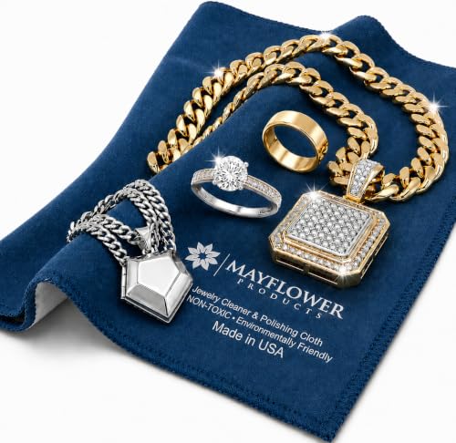Jewelry Polish Cleaning Cloth for Rings and Necklaces