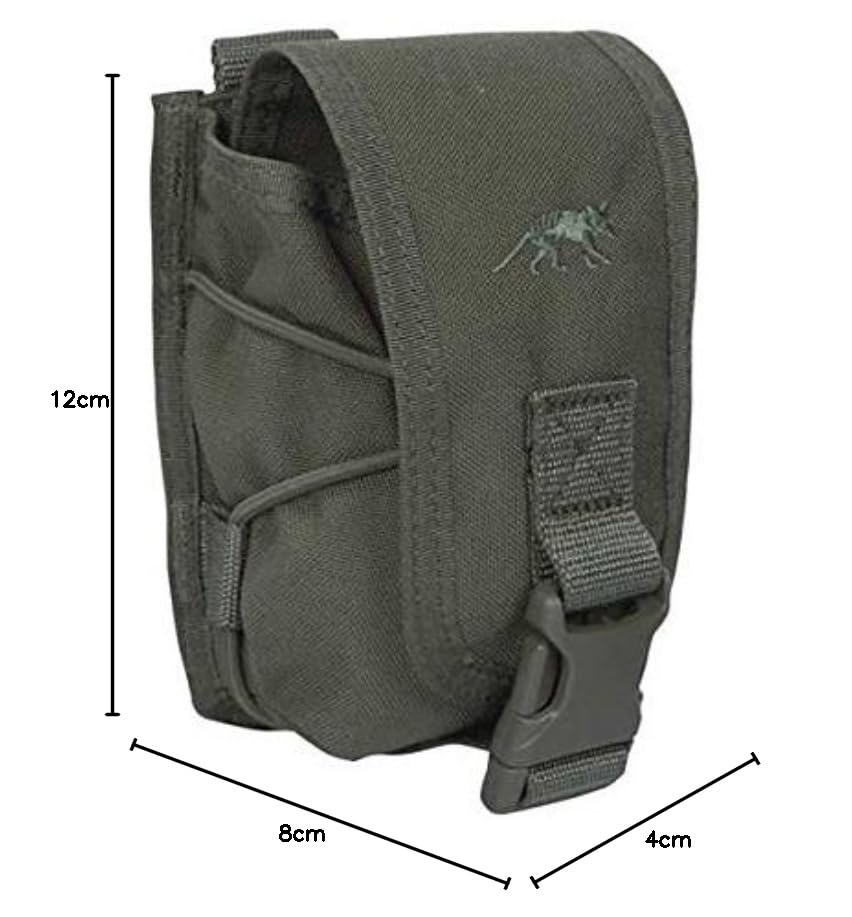 Tasmanian Tiger Poche Grenade Réglable Cordura Vert 8x4x12-20cm 99g