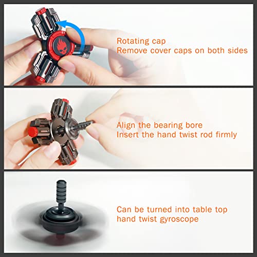Image of INNOPLUS Fidget Spinners, Fidget Spinner Gifts for Adults Kids, Finger Hand Spinner, Metal Fidget Spinner, Fidget Toys, Fidgets for Kids, Stress Anxiety ADHD Relief Figets Toy, Luminous Night Effects | Metal Fidget Spinner Gifts, Fidget Toys for Stress Anxiety ADHD Relief,Silent Long Time Spin Precision Bearing