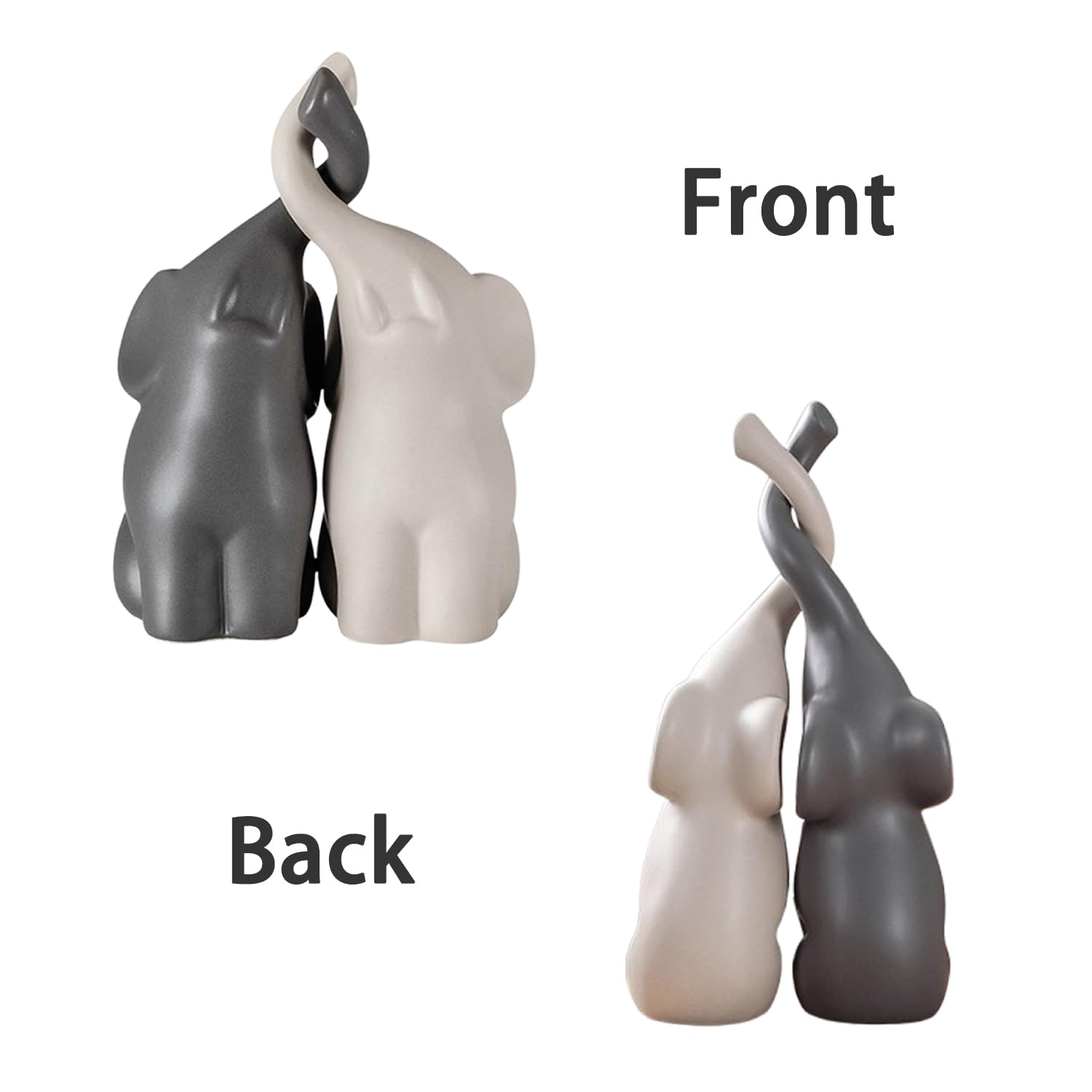 Decorazione Di Elefante In Ceramica, Elefante Armonioso, Coppia Di Elefanti In Ceramica, Soprammobili Moderni Elefantini, Viene Utilizzata Per Finestre a Golfo, Vetrine In Vetro, Camere Da Letto
