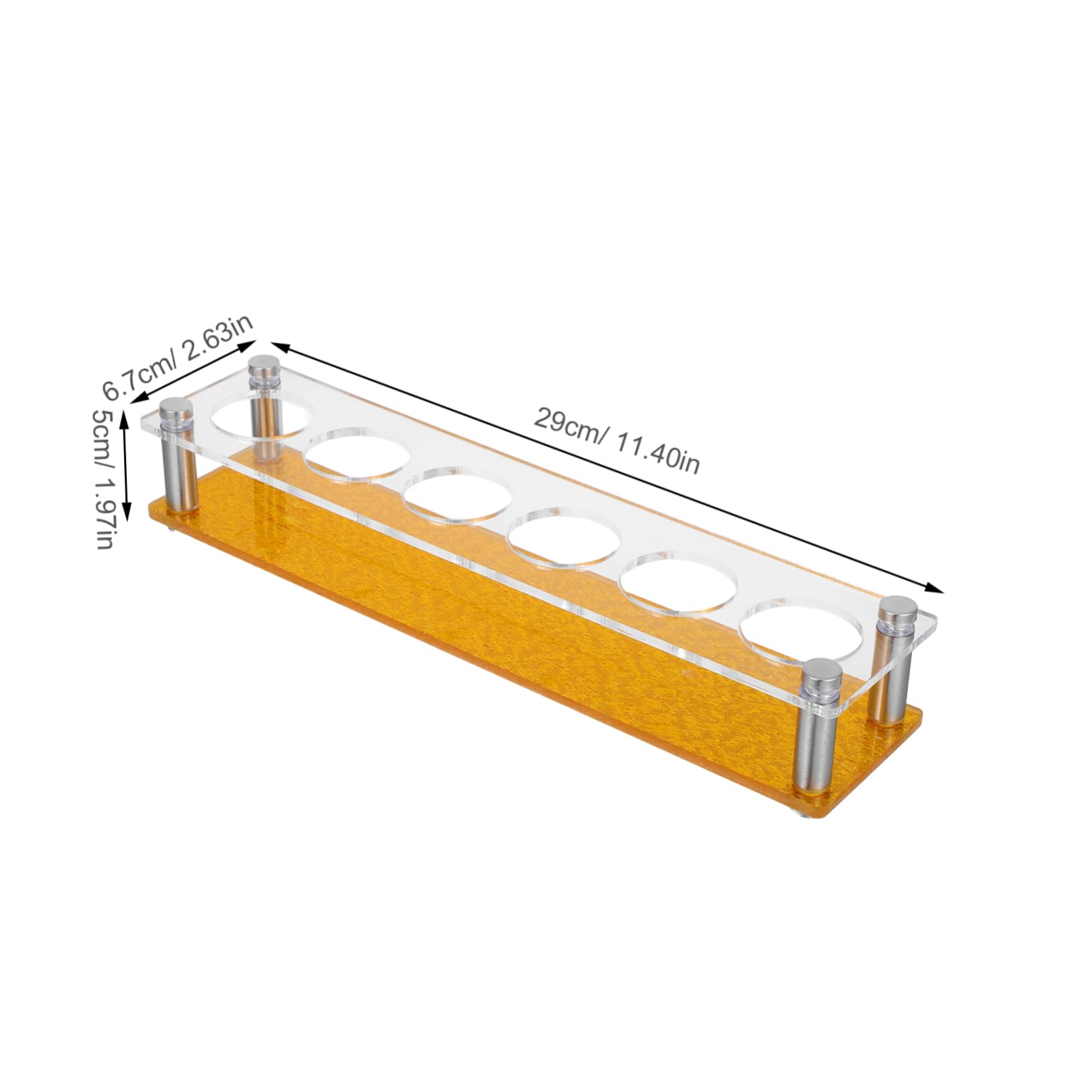 FUNOMOCYA Acrylic Shot Glass Serving Rack Lightweight Portable Display Organizer for Home Gatherings and Restaurants Elegant Design with Smooth Edges Holds Various Glass Types
