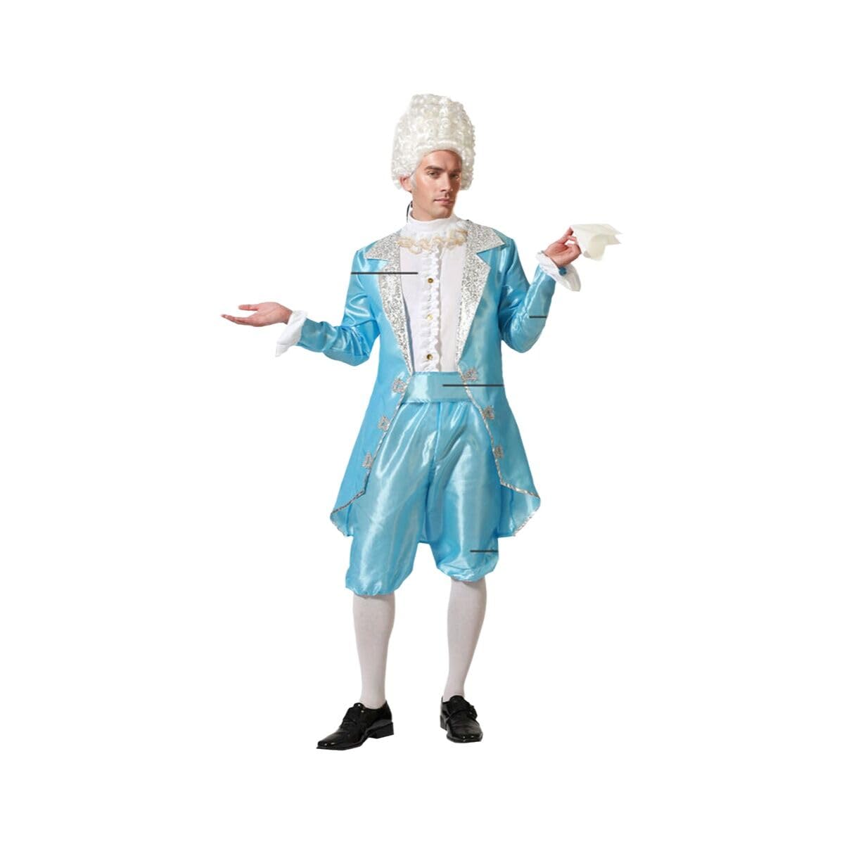 Atosa Déguisement Homme Marquis Satin Bleu