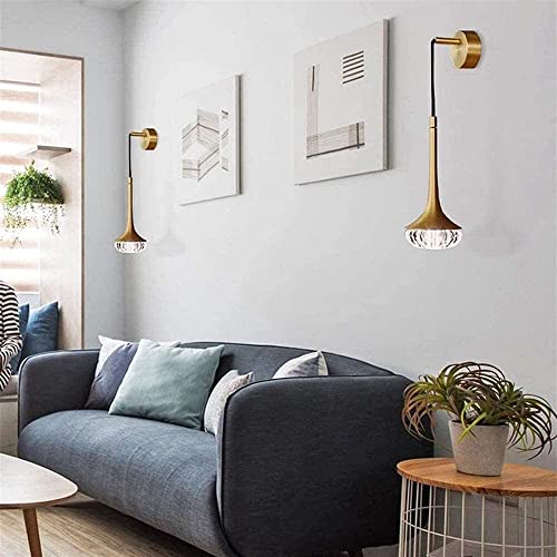 Farol de pared de arte de hierro posmoderno y cristal elegante 5