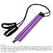 Artoflifer Exercise Resistance Band Yoga Pilates Bar Kit Portable Pilates Stick Muscle Toning Bar Home Gym Pilates with Foot Loop for Total Body Workout (Purple)
