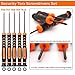 TECKMAN 11 in 1 Torx Screwdriver Set with T3 T4 T5 T6 T7 T8 T9 T10 Security Torx Screwdriver & Tweezer,Magnetic Screwdrivers Precision Repair Kit for Xbox,PS4,Macbook,Computer,Ring Doorbell & Knife