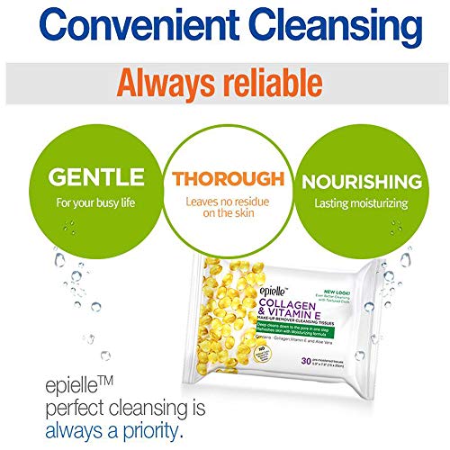 Epielle New Witch Hazel 30Ct Makeup Cleansing Wipes Deep Cleans Pores & Refresh Skin With Calming Formula (6 Packs) #TOP5