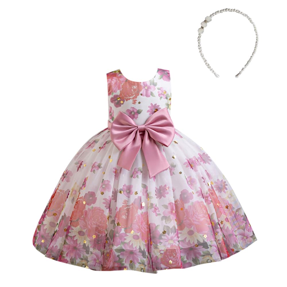 Girls Knee Length Party Dresses-image-39