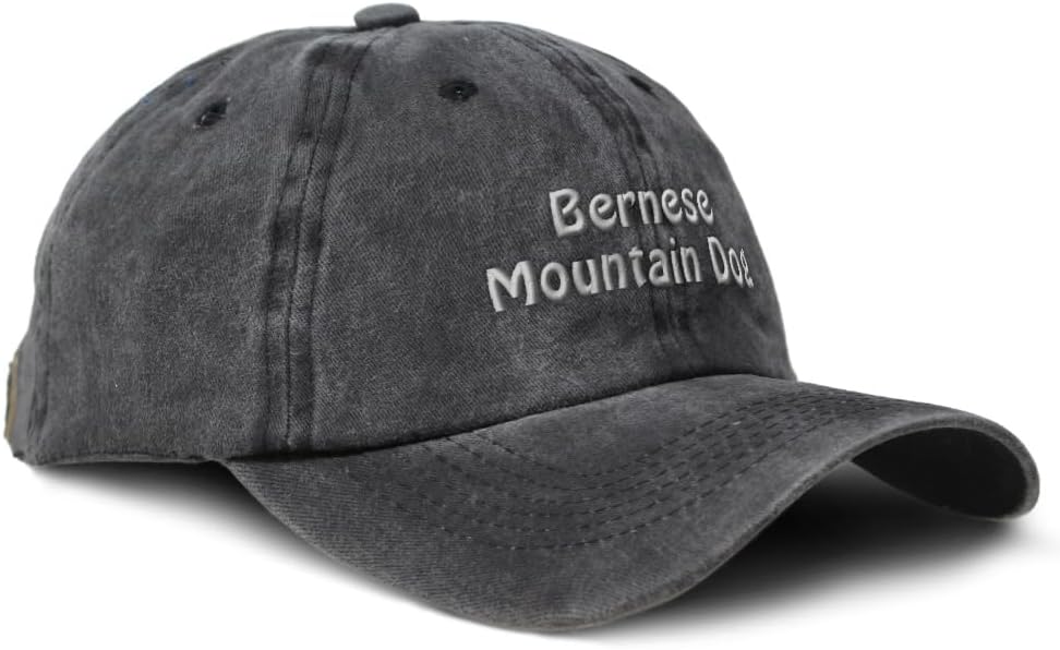Speedy Pros Soft Baseball Cap Embroidered Hat Bernese Mountain Dog Berner Sennenhund Cotton - Image 2