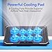 ICE COOREL Laptop Cooling Pad with 8 Cooling Fans, Cooling Pad for Laptop Fan 13-15.6 Inch, Laptop Cooler Stand with 6 Height Adjustable, Notebook Cooler Pad with Two USB Port [2025 Version]