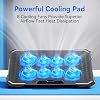 ICE COOREL Laptop Cooling Pad with 8 Cooling Fans, Cooling Pad for Laptop Fan 13-15.6 Inch, Laptop Cooler Stand with 6 Height Adjustable, Notebook Cooler Pad with Two USB Port [2025 Version]