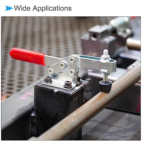 Abrazadera de palanca con punta redondeada de husillo M10 de 87 mm para banco de trabajo en lote 4