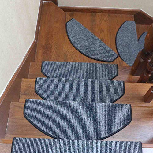 Qingbei Rina Carpet Stair Tread Mats,Non-Slip Indoor Stair Protectors | Set of 13