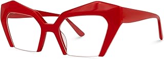 Thick Oversized Cat Eye Blue Light Blocking Glasses, Fashion Eye Glasses Frame for Women Anti Eyestrain & UV Aeneas
