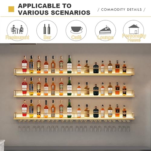 Étagère à vin LED : fixez ce support mural en fer pour gagner de la place - 6