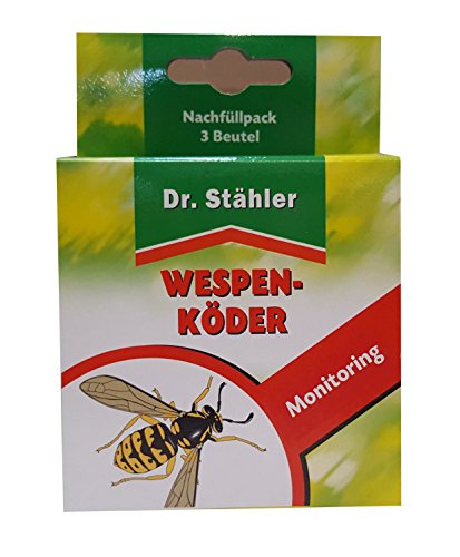 Preisvergleich Produktbild Dr. Stähler 001410 Nachfüllpack für Biologische Wespenfalle, 3 Stück