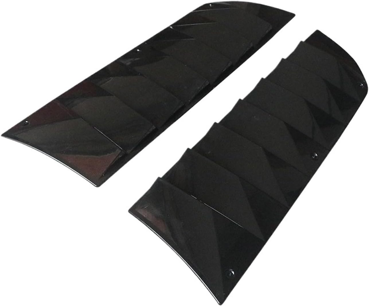 Rear Window Louvers Sunshade Plate Compatible for Ford Mustang 2015-2023 Roadblock Sports Style PP Material Auto External Parts Body Kit(Matt Black)