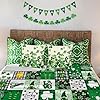 Luxury Plush St. Patrick's Shamrock Blanket Clovers Green Gnome Leaf Saints Throw Blanket for Couch,Lightweight Soft and Warm Throws Blankets for Sofa Bed Living Room in Spring 50"x40" #3